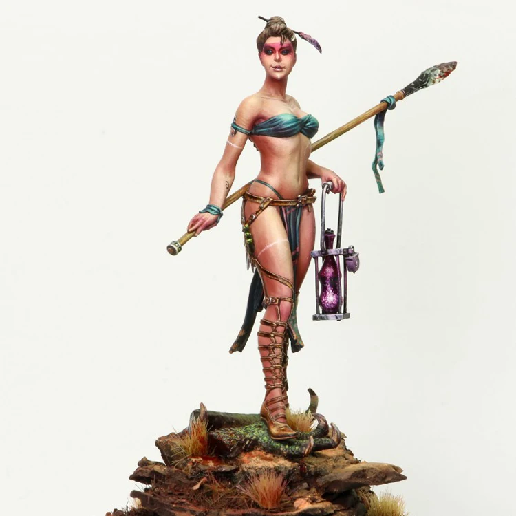 1/24 набор для моделирования из смолы фигурка женщина солдат|Наборы сборки