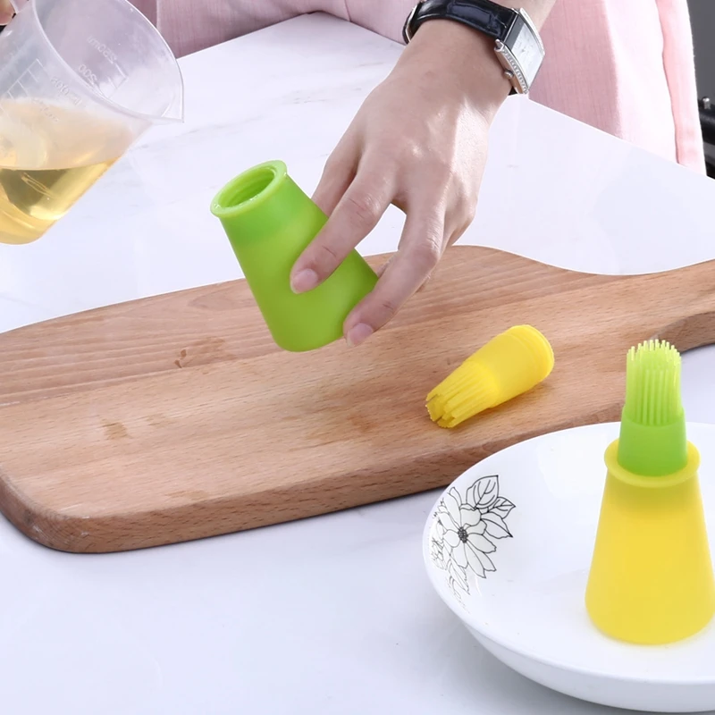 1 шт. щетка для бутылки с маслом креативная многоразовый силиконовый кисточка