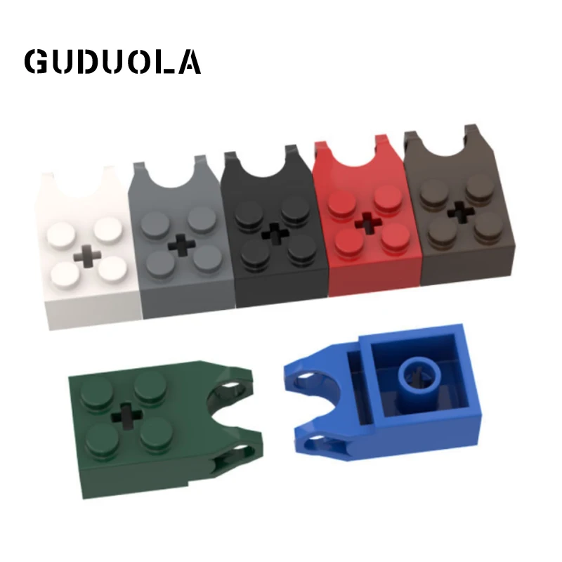 

Guduola Building Block 92013 Brick 2x2 with Ball Socket and Axlehole (Wide Socket) MOC Build Education Toy Parts 10pcs/LOT