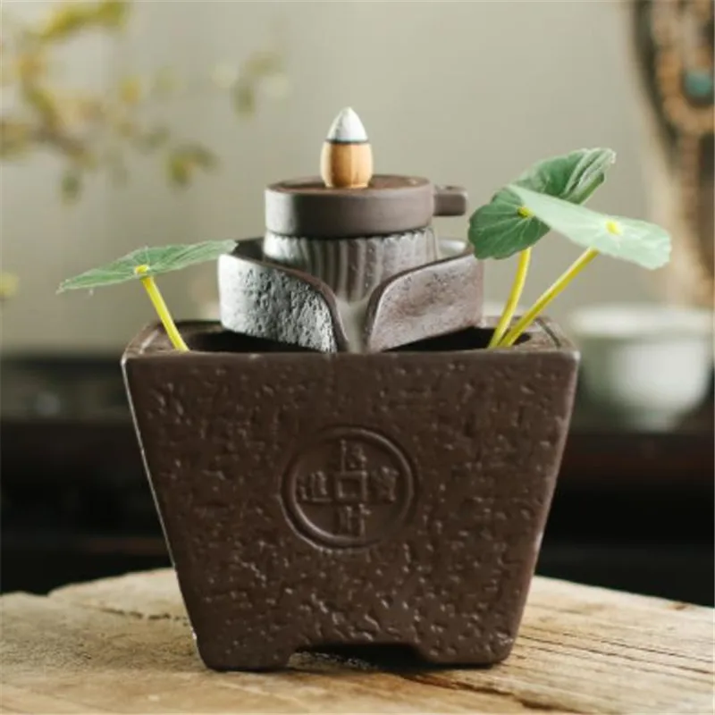 Каменная мельница керамическая курильница для благовоний горелка креативная