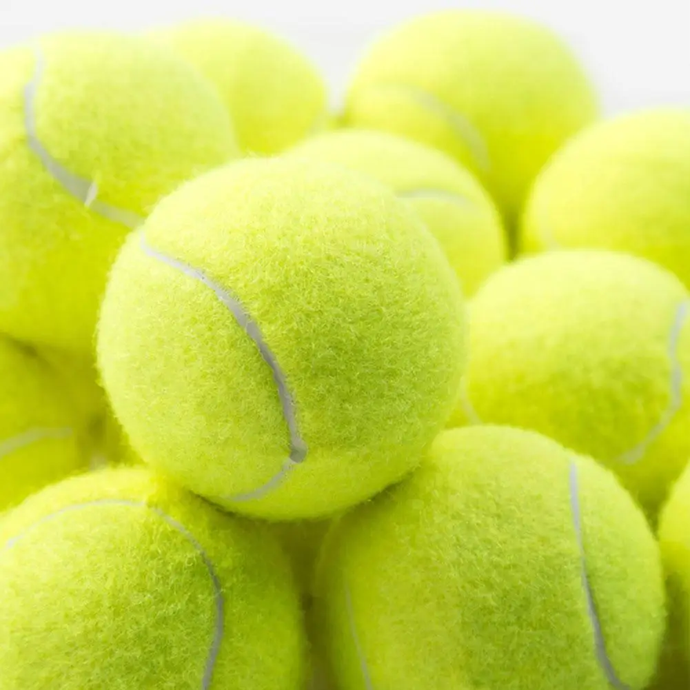 

Теннисная высокоэластичная игрушка, устойчивая к укусам и ударам, игрушка для прогулок с собаками, тренировочная теннисная игрушка-мяч для ...