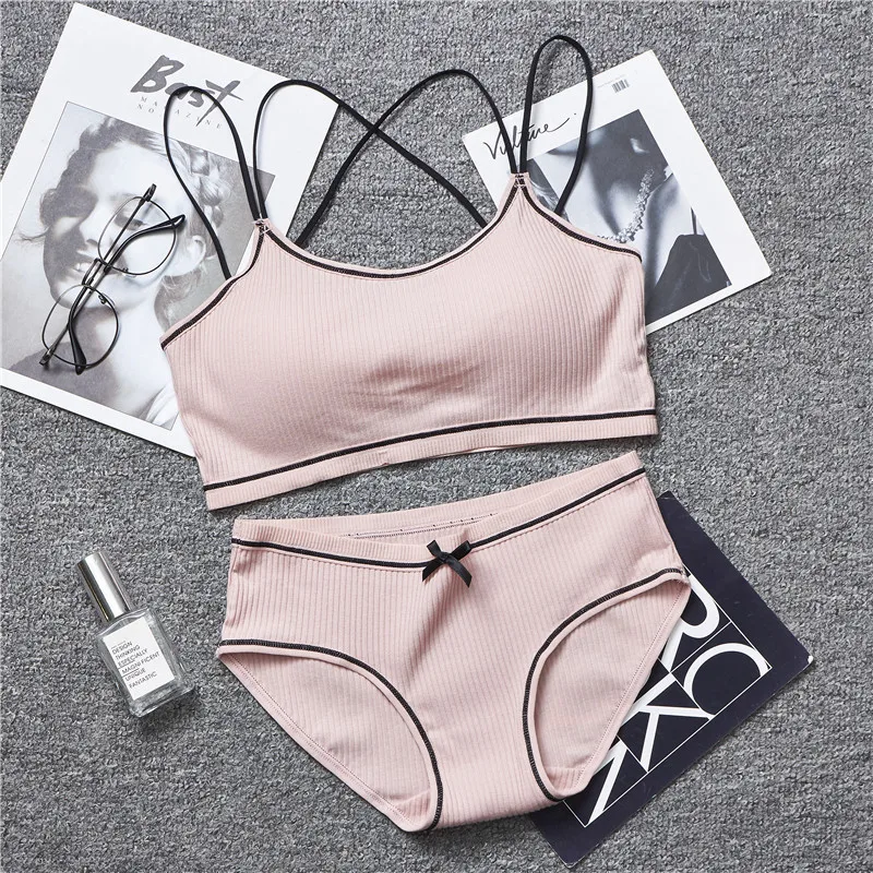 Комплект нижнего белья для девочек TEXIWAS хлопковый комплект с бюстгальтером пуш