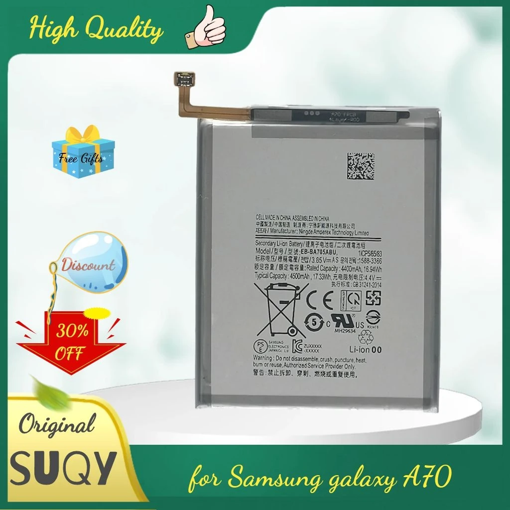 

Аккумулятор 4500 мА · ч для Samsung galaxy A70 2019, A705, A7050, A705W/F/GM/DS/FN 2019
