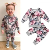 baby clothing set fashion girl toddler kids baby girls outfits long sleeve t shirt tops pants clothes set 0 24 months