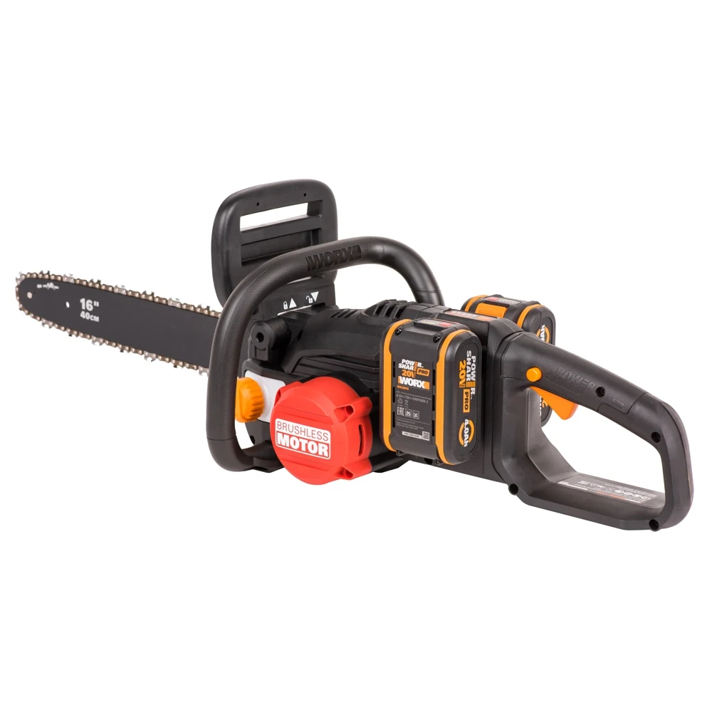Цепная пила аккумуляторная WORX NITRO WG385E 40В 40cm бесщеточная 4.0Ач х2 ЗУ 2Ах2 коробка |