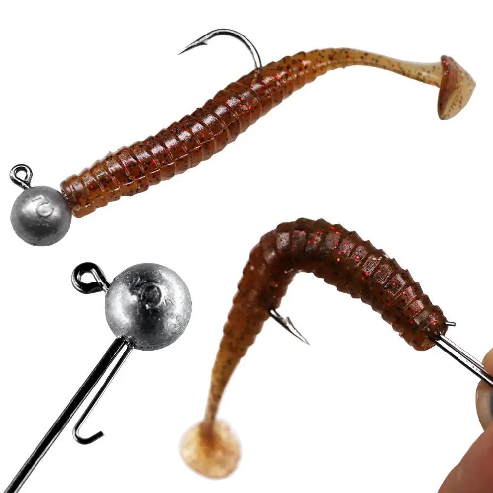 5pcs/lot Jig head hook 5g 7g 10g 14g Round Ball Head Fishhook Weedless Long Shank Barbed Hook For Soft Worm Fishing | Спорт и