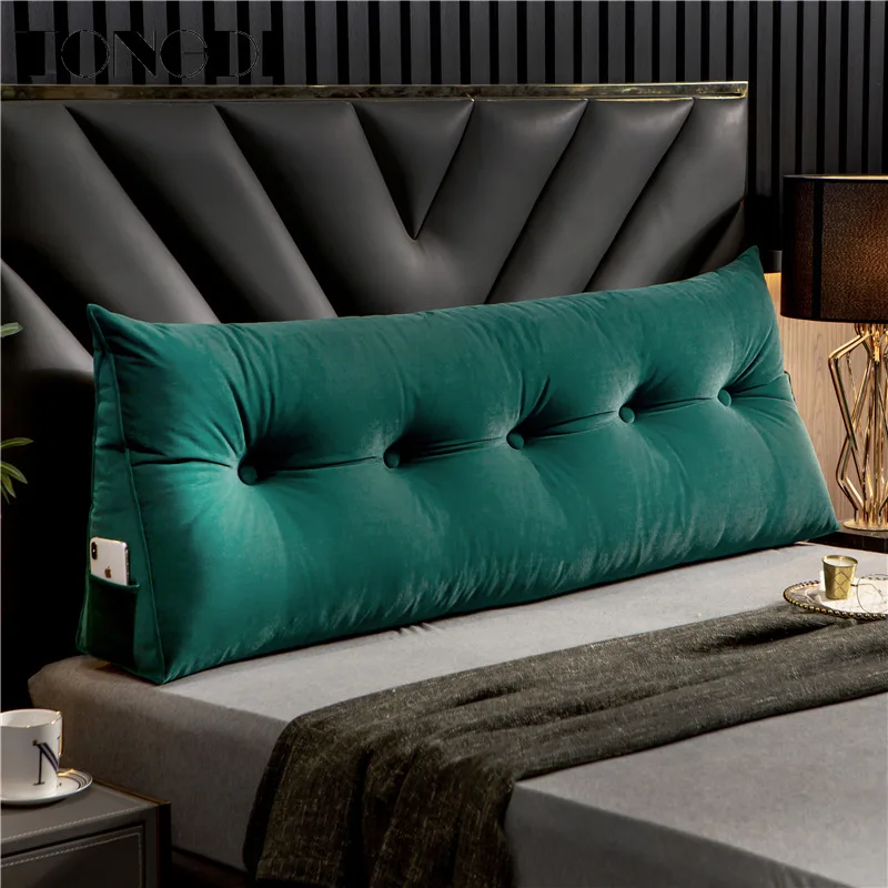 TONGDI домашняя мягкая большая подушка задняя длинная замшевая эластичная спинка