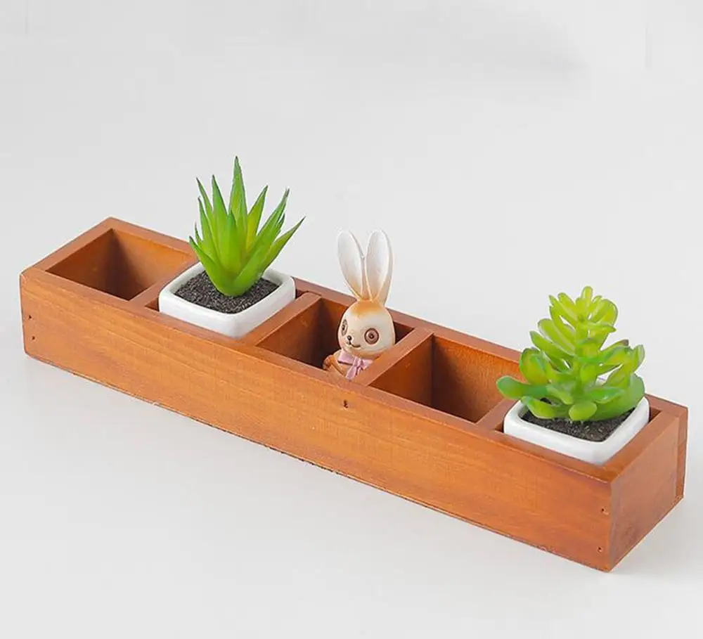 Деревянная садовая сеялка для ванили оконная коробка лоток суккулентов