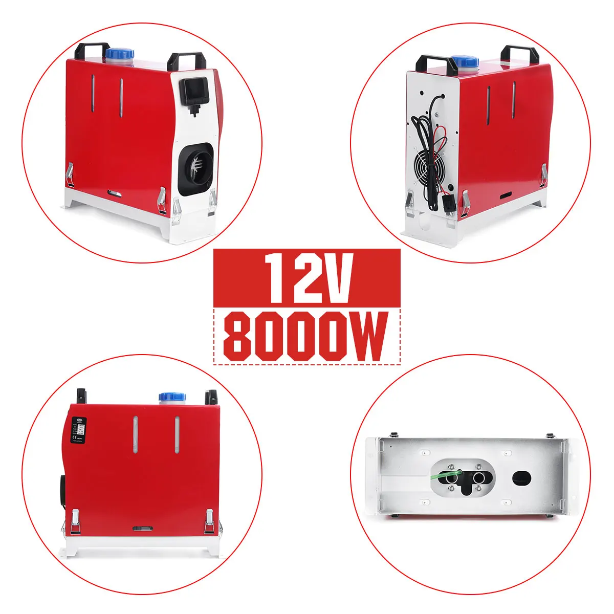 8KW 12V «Все-в-одном» воздуха Отопление с дизельным топливом одно отверстие автомобильного обогревателя Кондиционер машина+ дистанционный пульт с lcd Дисплей для грузовика лодка