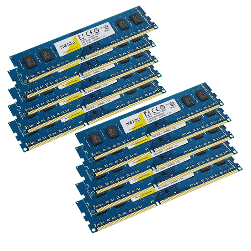 10 шт. настольная память 8 ГБ DDR3 1600 МГц PC3 12800U 240 контактов 1 5 в без коррекции ошибок