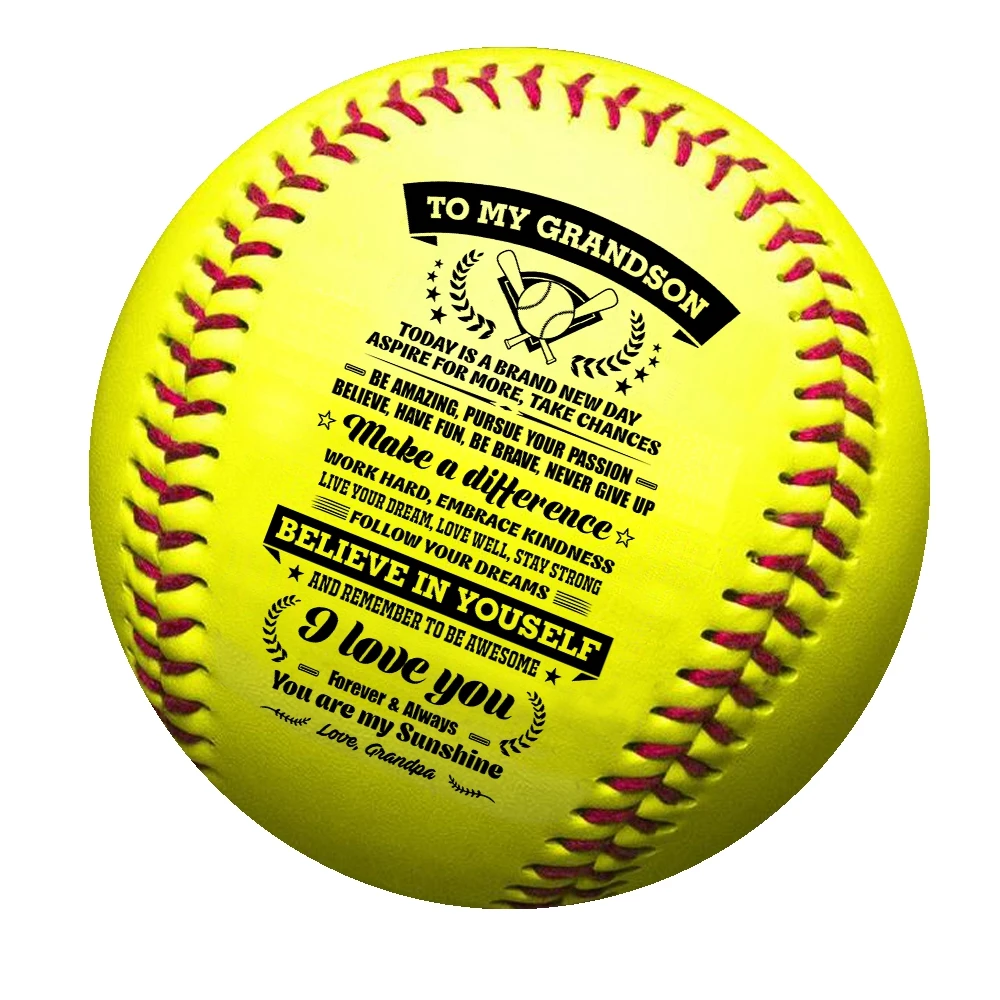 Дедушка-внук смеюсь, живите в живую любовь, Софтбол, день рождения, выпускной, Рождественский подарок.