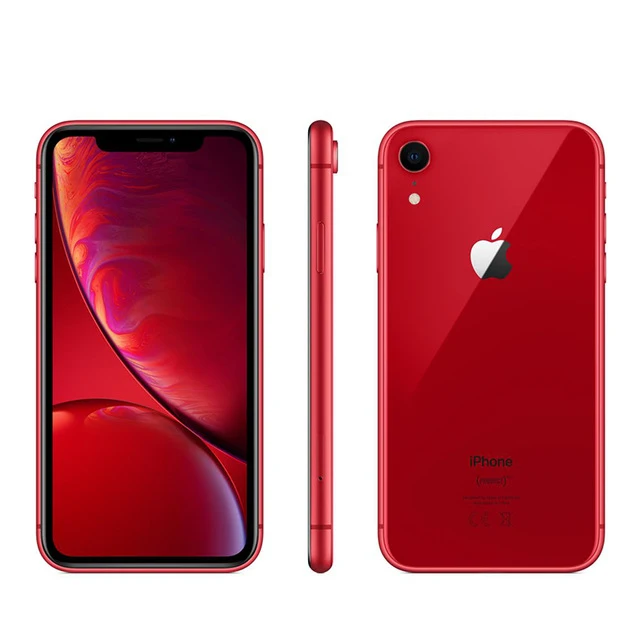 Красный Разблокированный Apple iPhone XR | 6," жидкий retina полностью ЖК-дисплей 64 Гб/128 ГБ/256 ГБ rom 4G Lte Apple смартфон - Цвет: Красный