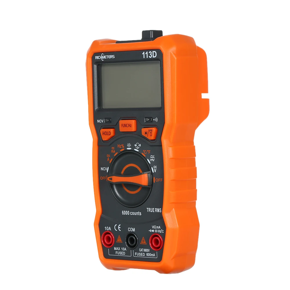 Цифровой мультиметр RICHMETERS RM113D NCV 6000 отсчетов автоматическое определение