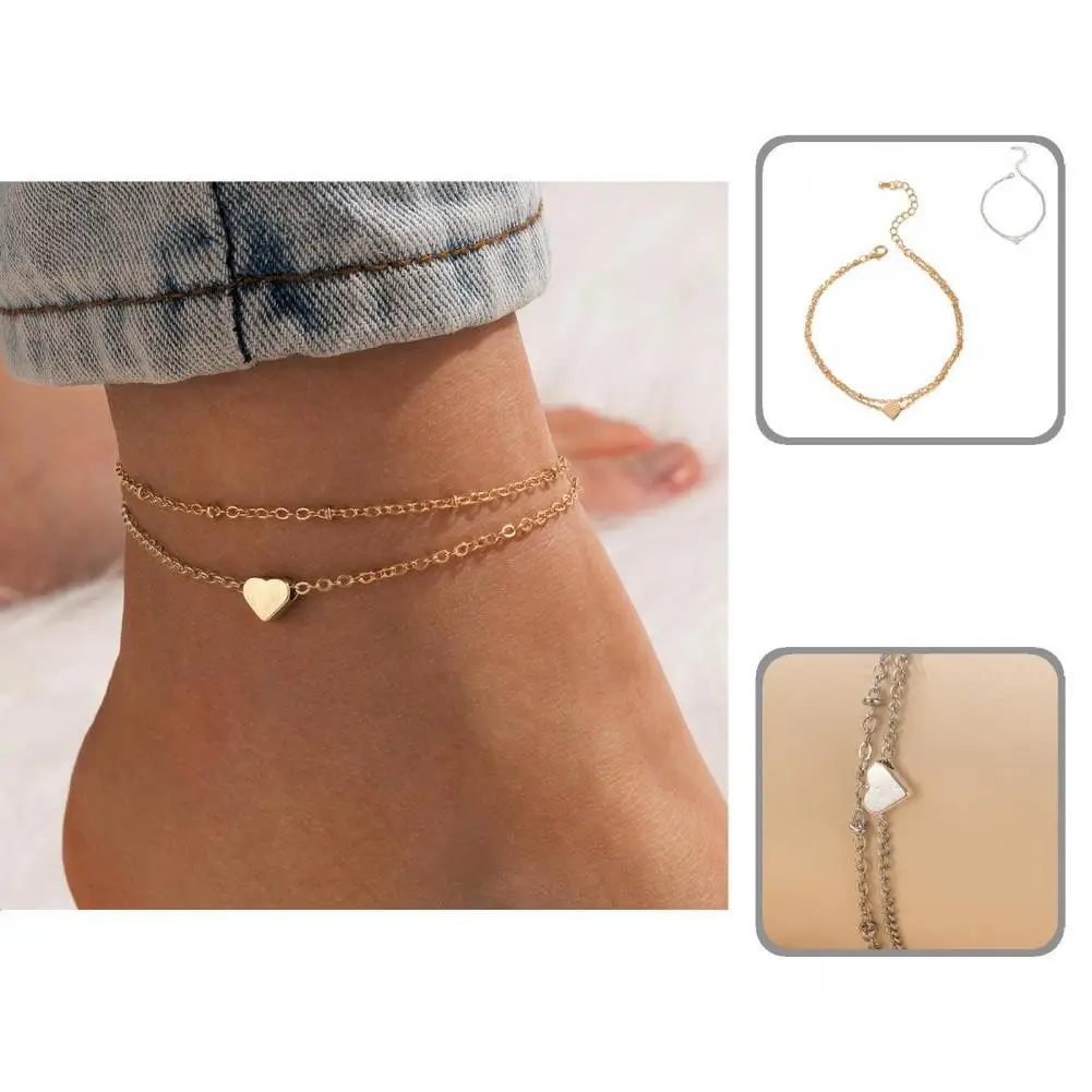 

Lightweight Beautiful Adjustable Elegant Chain Anklet Gift Ankle Bracelet Exquisite for Daily Wear