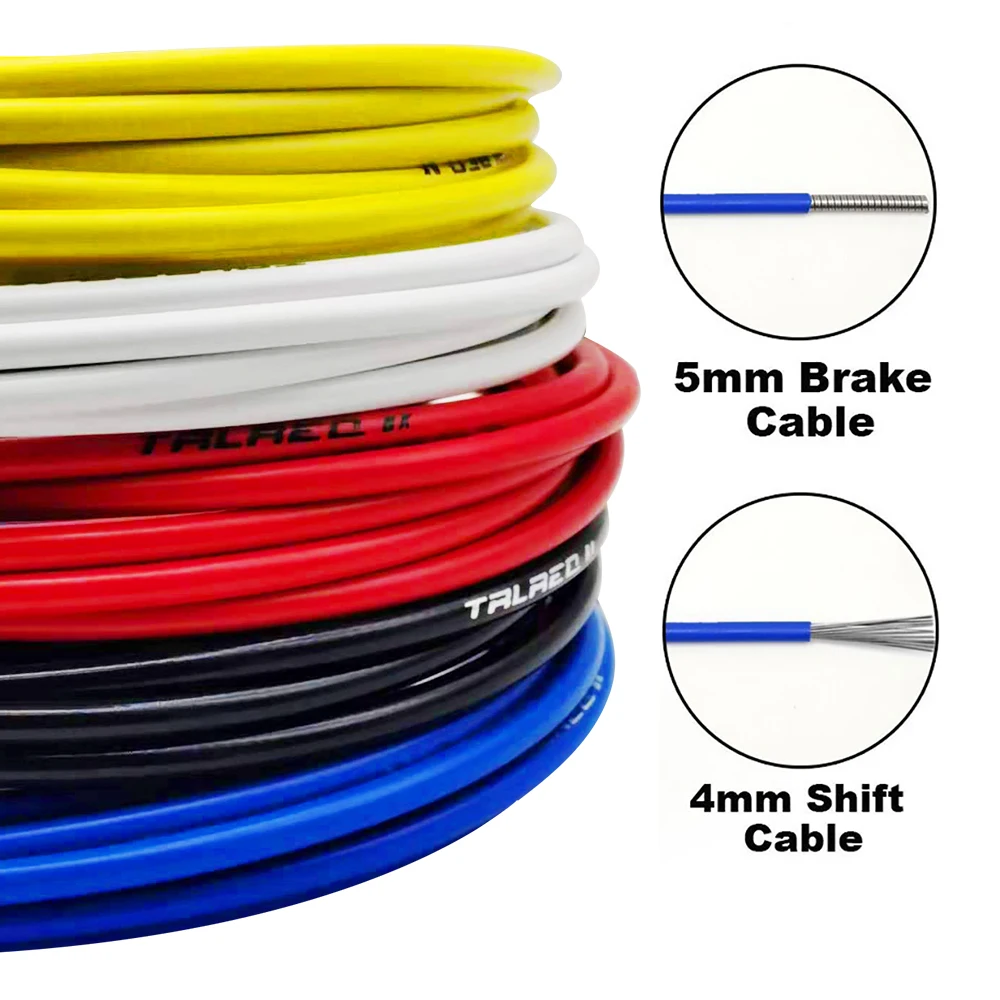 3 Meters Bicycle Brake/ Shifting  Cable Housing Bike Brake Cable Line 4mm/5mm Bicycle Derailleur Line For MTB Road Bike