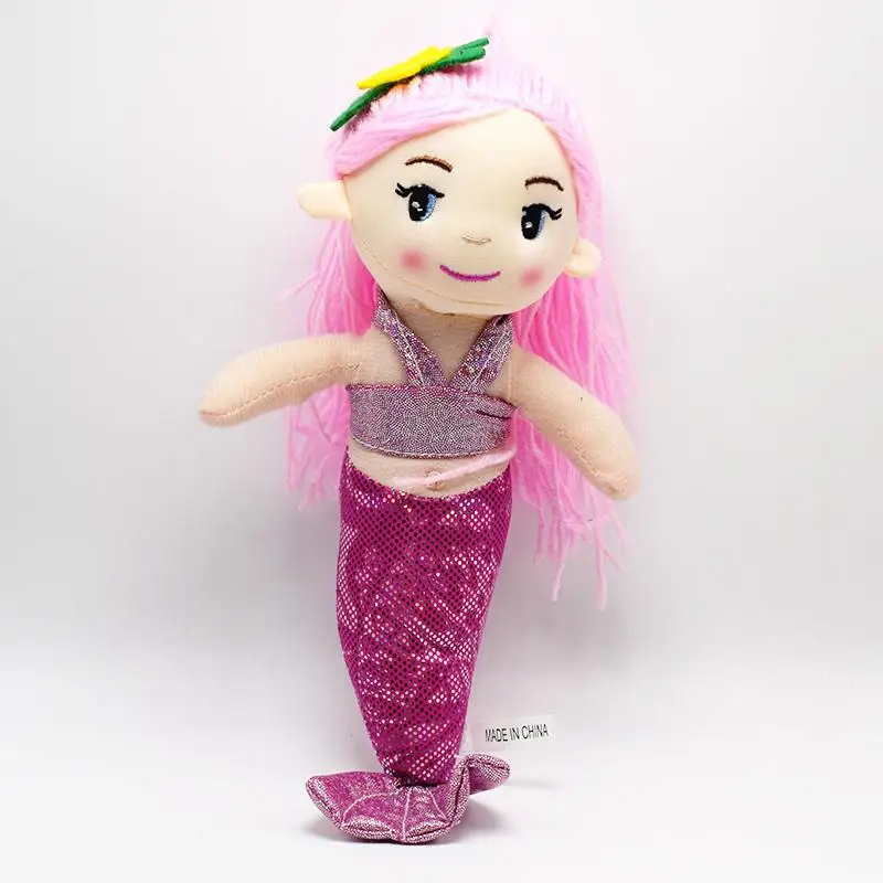 

New 30cm red pink purple yellow Mermaid Doll Girl Gift plush Cute Christmas gift plush toys