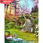 HUACAN картина маслом по номерам пейзаж рисунок на холсте Ручная роспись искусство подарок DIY картина по номеру мост дерево домашний декор