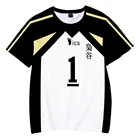 Haikyuu 3D футболка волейбольная Униформа тренировочная одежда для мужчин и женщин футболка для детей Летняя Повседневная футболка с коротким рукавом для фанатов