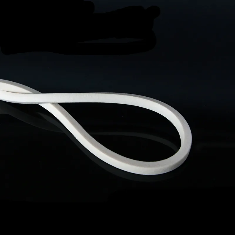 Вспененная силиконовая резиновая Мягкая уплотнительная полоса квадратная