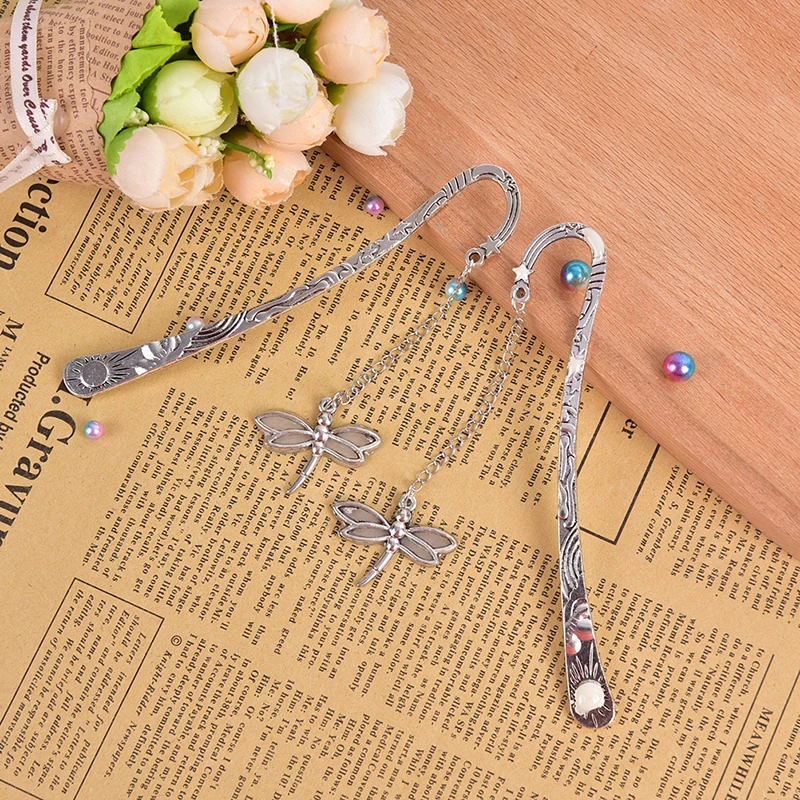 

Luminous Bookmark Retro Metal Book Marks Gift School Supplies Novelty Stationery
