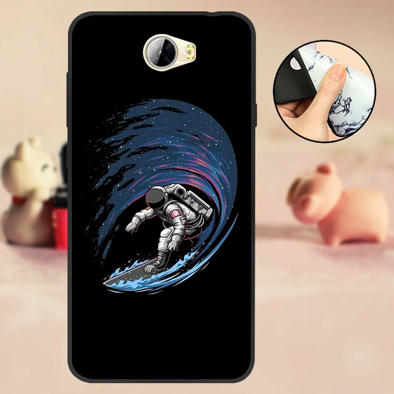 T719 Для huawei Y5 II чехол для huawei Y5 2 Y5II CUN-L21 CUN-U29 задняя крышка Y6 II Компактный Мягкий ТПУ силиконовый чехол для Honor 5A LYO-L21 черный - Цвет: T719