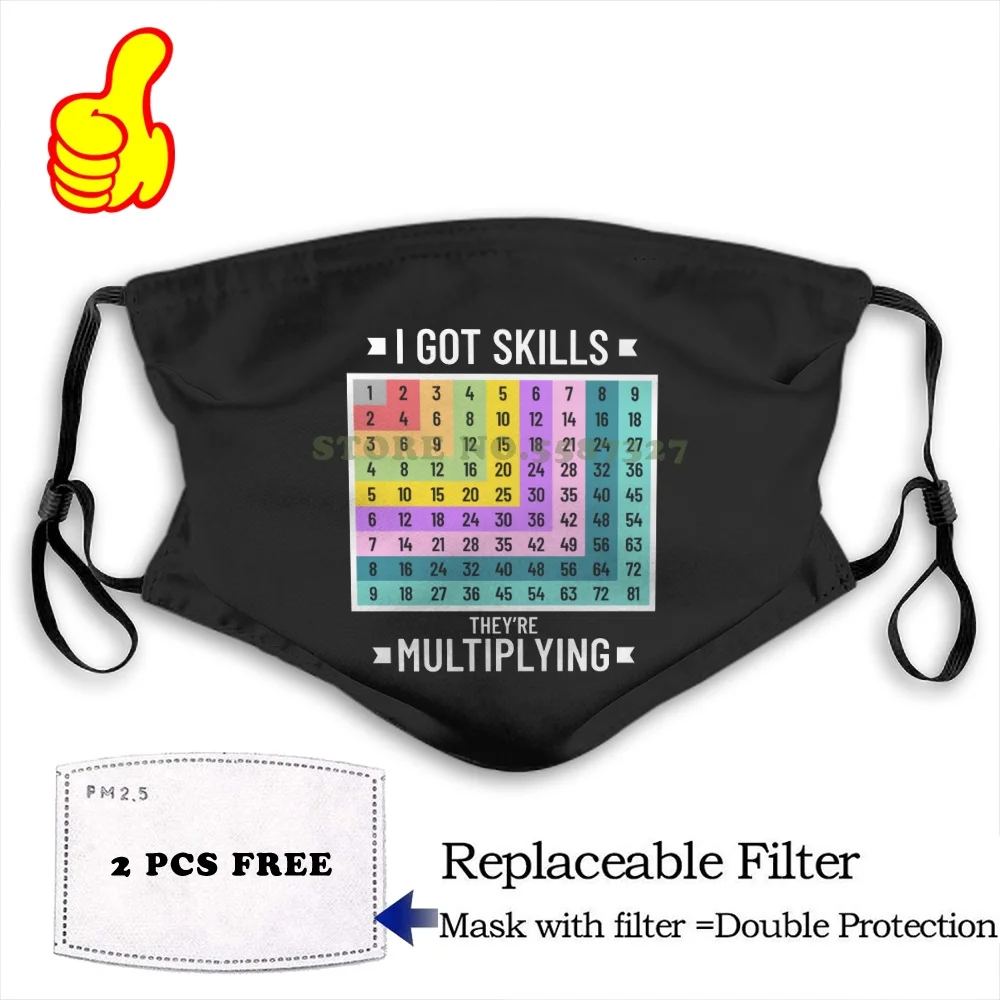Маска для лица забавный математический подарок забавные классные маски учеников