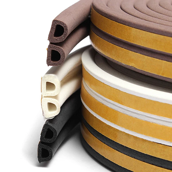10meters self-adhesive door and window sealing strip glass anti-collision rubber foam sound insulation | Обустройство дома
