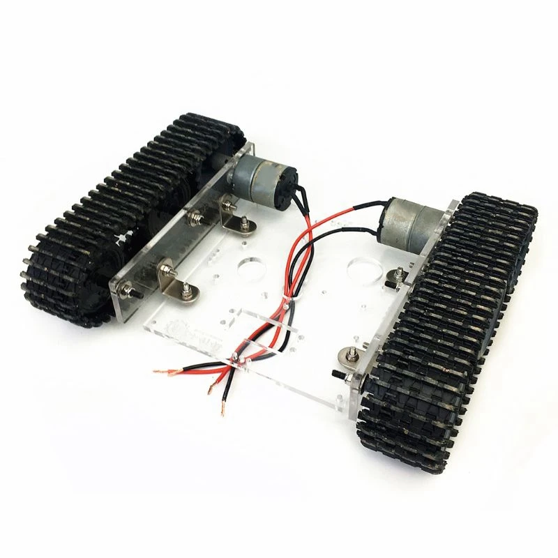 Акриловый Танк робот шасси DC9 12V гусеничный Автомобиль DIY платформа комплект для
