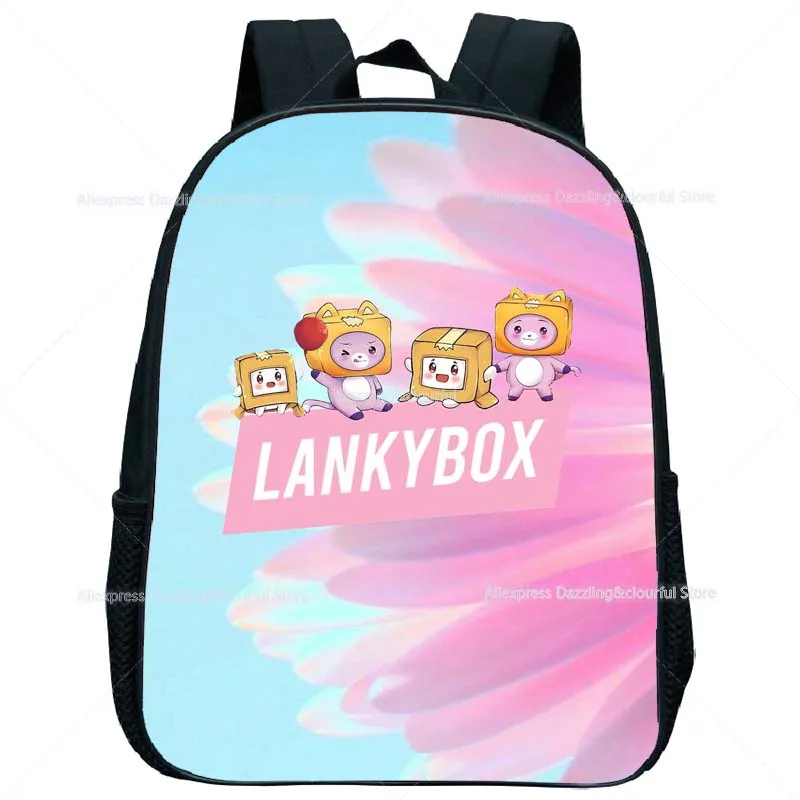Детские Мини-рюкзаки Lankybox с принтом Мультяшные аниме-сумки для книг детей