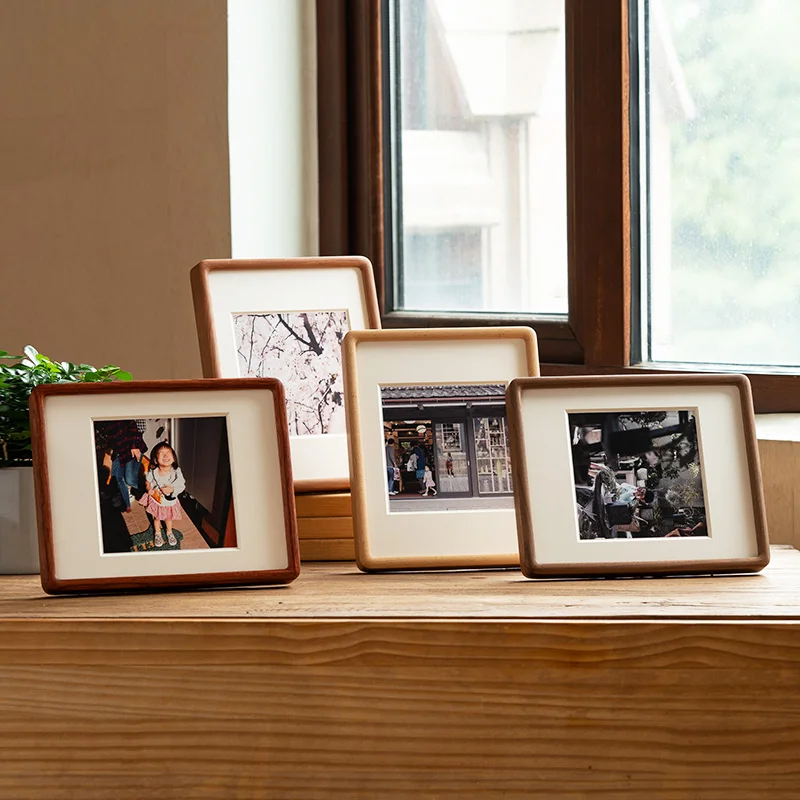 

Solid Wood Frame Square Creative Fashion Chinese Photo Frame Waterproof Ornament Portaretratos De Fotos Home Decoration DI50XK