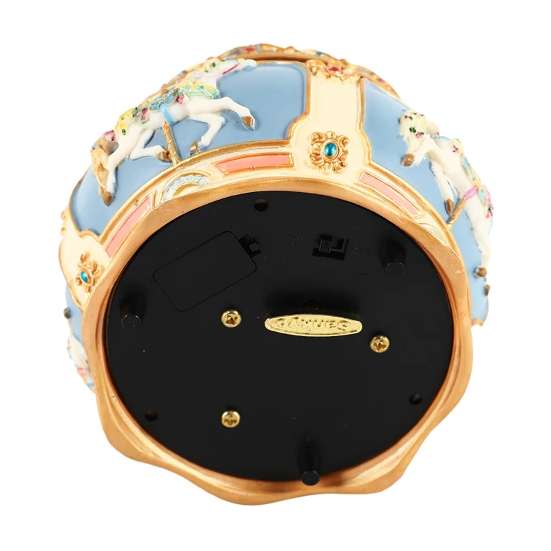 Музыкальная шкатулка в виде карусели со светодиодной вспышкой и управлением