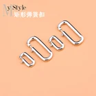 Серебряная Пряжка S925 для самостоятельного изготовления аксессуаров, квадратная пряжка для открывания, пуговица для браслета зажим на голову, механические аксессуары