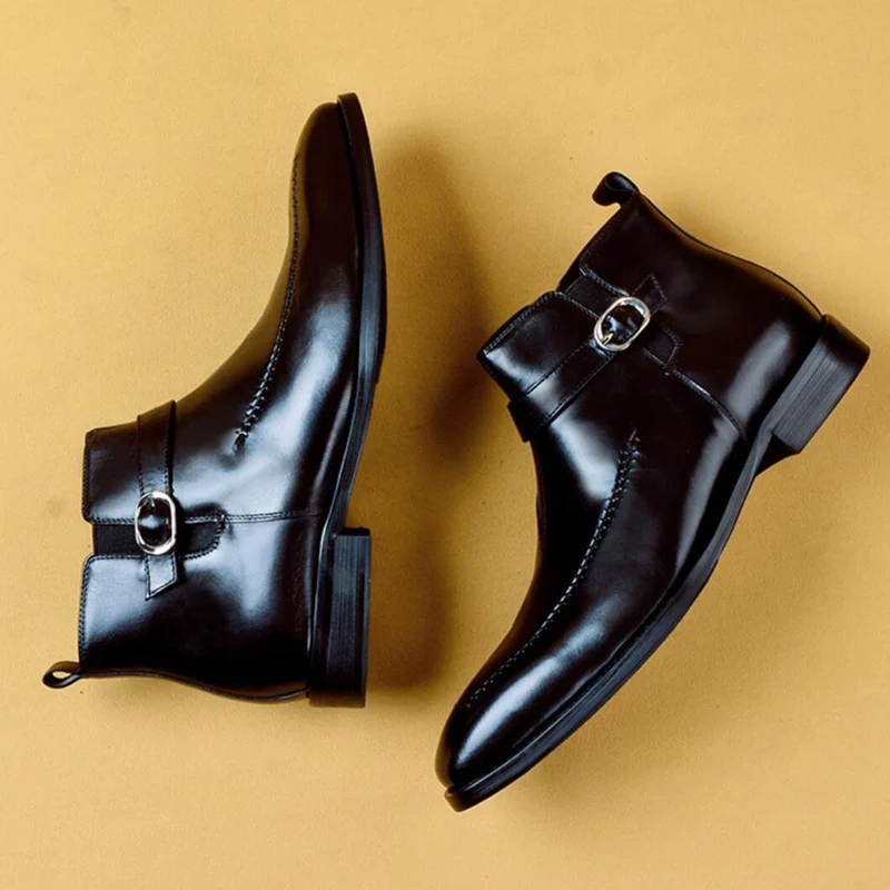 Высококачественные Мужские модельные туфли ручной работы из натуральной кожи с