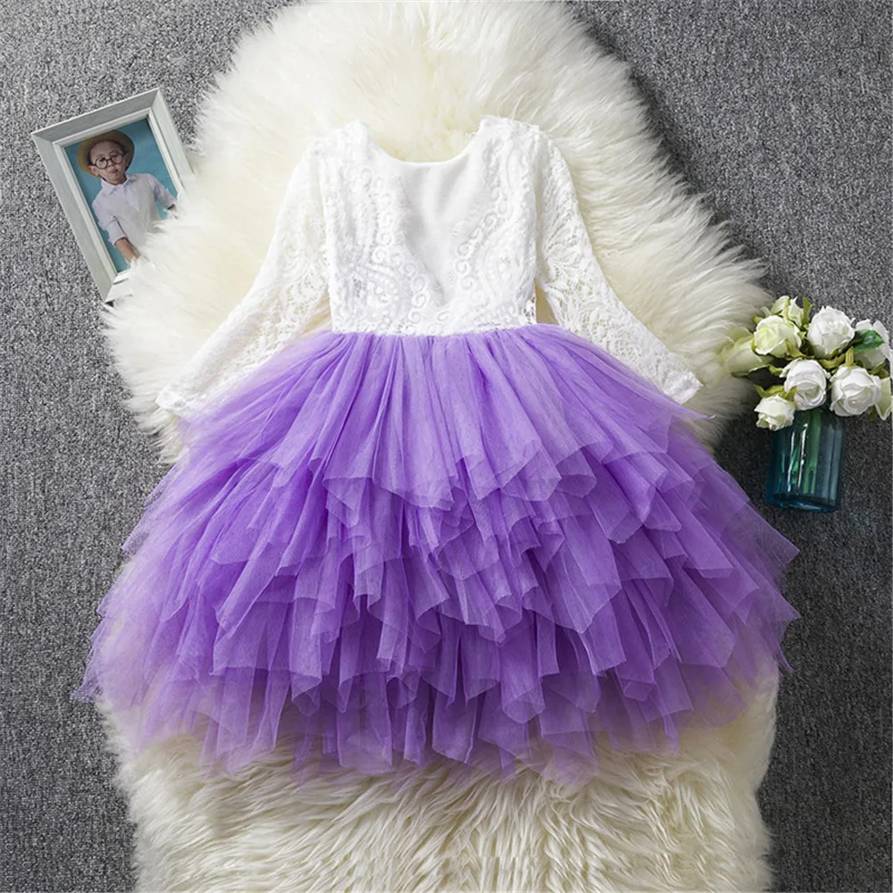 Babyonlinedress Настоящее Фото Трапециевидное Кружевное Платье С Длинными Рукавами И