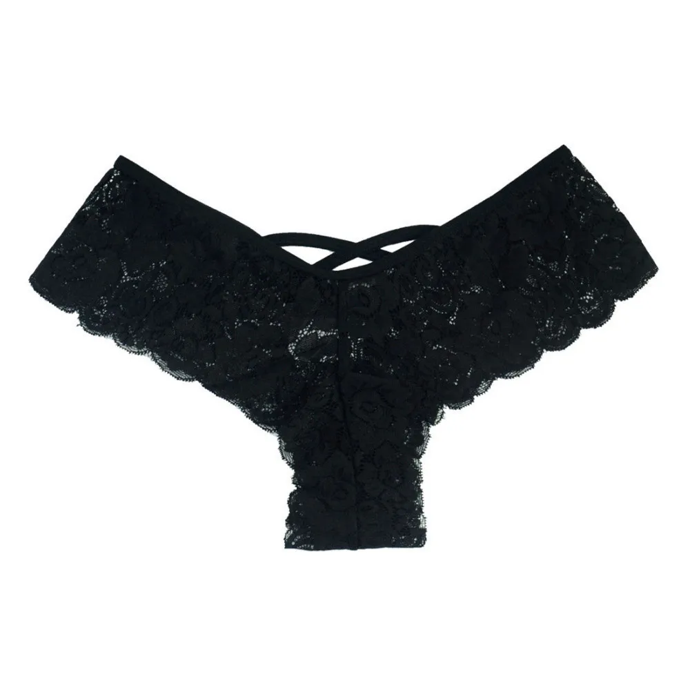 

4Pcs Lace Panties Ice Silk Seamless Panty Women Low Rise Sexy Transparent Floral Briefs Soft Cotton Crotch Underpants Underwear