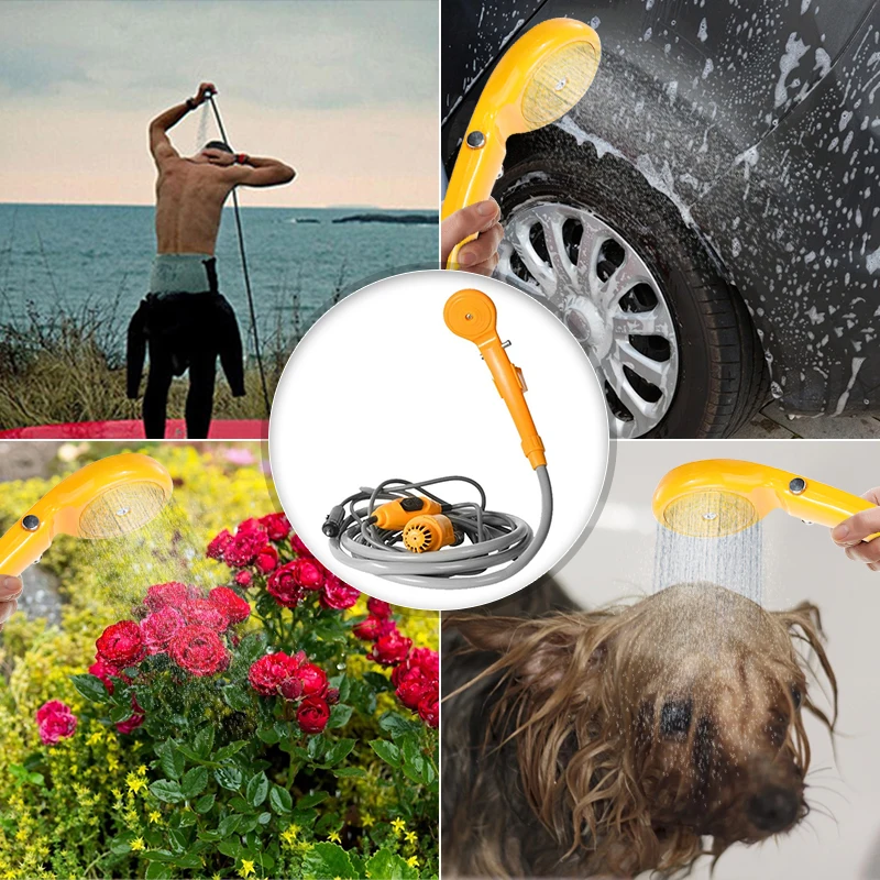 душ для кемпинга походный Переносной 12V электрическая уличная сумка душа набор