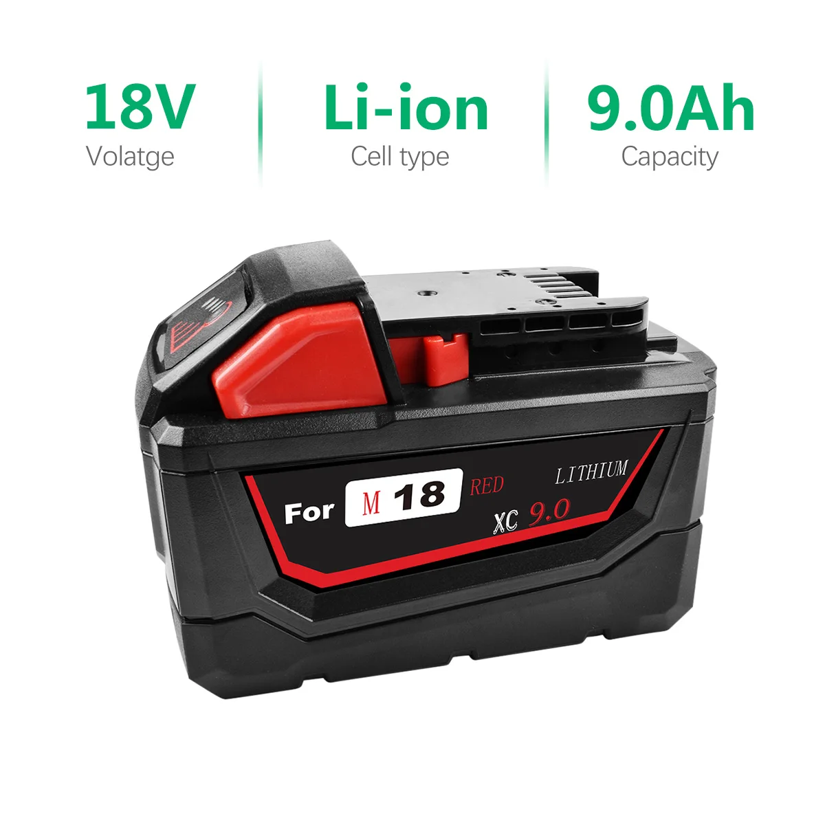 Литий-ионная аккумуляторная батарея для Milwaukee M18 6000mAh 9000mAh заменитель инструментов питания 48-11-1815 48-11-1850 48-11-1840 батарея