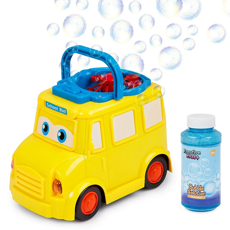 

Bubble Machine for Kids Automatic Bubble Blower for Toddlers and Babies Fun School Bus Bubble Maker for Indoor Outdoor