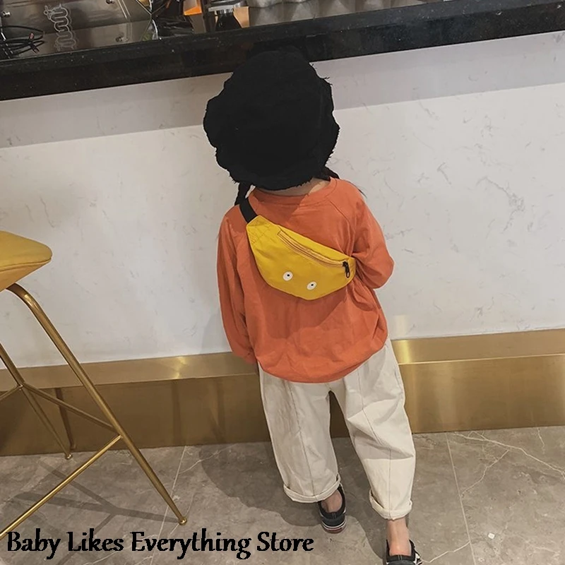

Adjustable Kids Waist Bag Fanny Pack Cute Eyes Chest Bag for Boys Girls Waist Pack Children Shoulder Belt Bag Travel Phone Pouch