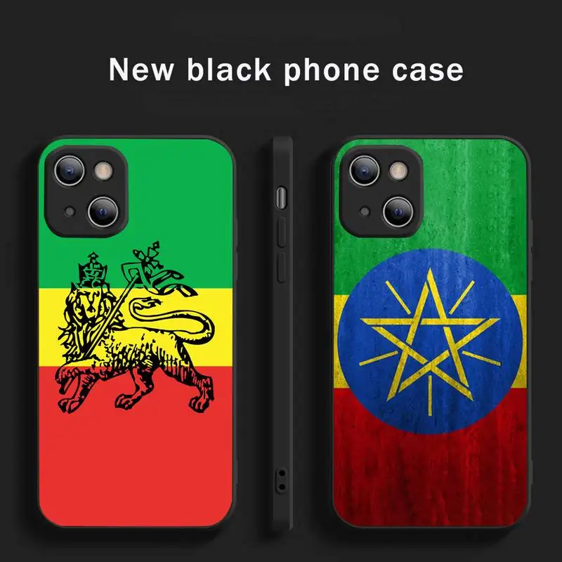 

retro ethiopia flag Phone Case For iphone 12 11 13 7 8 6 s plus x xs xr pro max mini shell