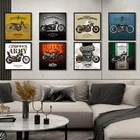 ВИНТАЖНЫЙ ПЛАКАТ, Классическая мотоциклетная Картина на холсте, скандинавский настенный плакат, картина для гостиной, домашний декор, бесплатная доставка