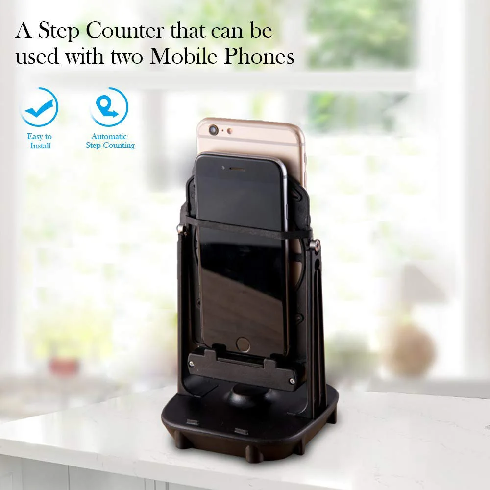 For Huawei Xiaomi Phone Holder Stand With Steps Counter Accessory Phone Swing Device USB Interface Phone Shake Ornament