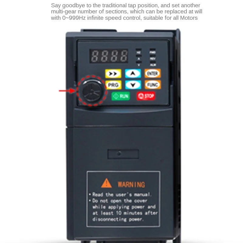 

VFD AC 220V 380V 0.4 0.7 1.5 2.2 KW Variable Frequency Drive VFD Frequency Converter Inverter Speed Controller for 3-phase Motor