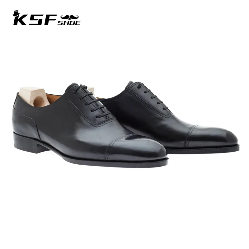 

KSF SHOE Oxford Formal Men Shoes Genuine Leather Fashion Luxury Designer Office Business Best Man Wedding Dress Shoes for Men