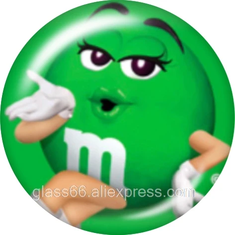 10 шт. смешанные M&M улыбающееся лицо 12 мм/18 мм/20 мм/25 мм круглые фото стекло кабошон демонстрационная плоская задняя часть делая результаты TL464 - Цвет: B6988