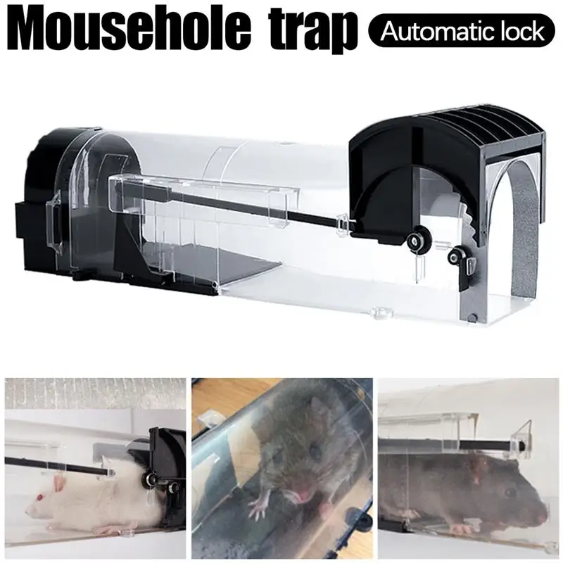 

Крысиная клетка, многоразовая умная мышь, ловушка для живых пойманий и релиза, гуманные маленькие мыши, ловушки, мыши, ловушка для дома и ули...