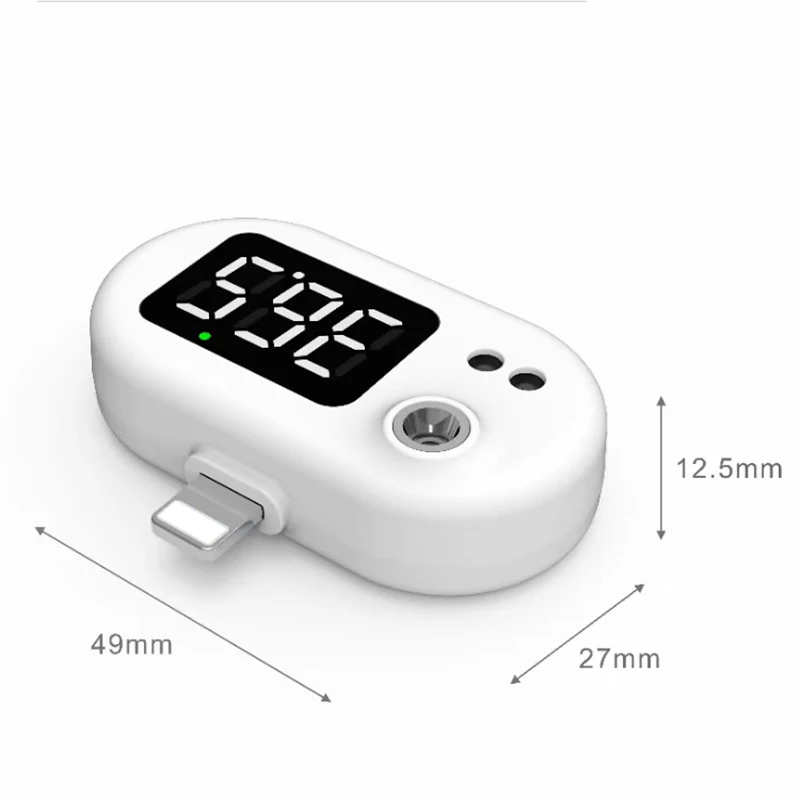 

Mini Portable Infrared USB Mobile Phone Digital Forehead Thermometer Detector
