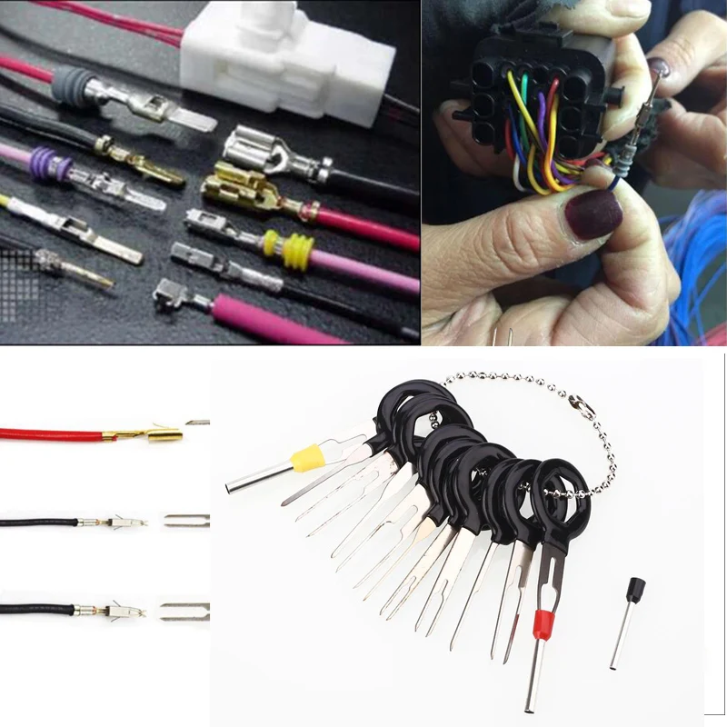 

11pcs Car Cable Line Terminal Removal Tools Kit Harness Pin Extractor Tool