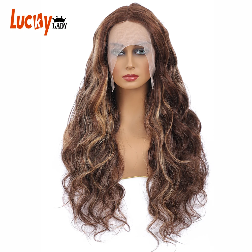 

Brazilian Higlighted Lace Front Wig Body Wave Human Hair Wigs Bleached Knots T Part HD Lace Wigs For Black Women Cheap Hair Wigs