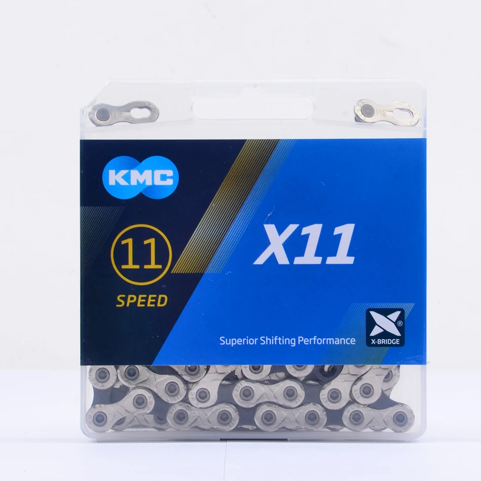

KMC X11 bicycle chain 116L 11 speed with original box and magic button Mountain bike chain